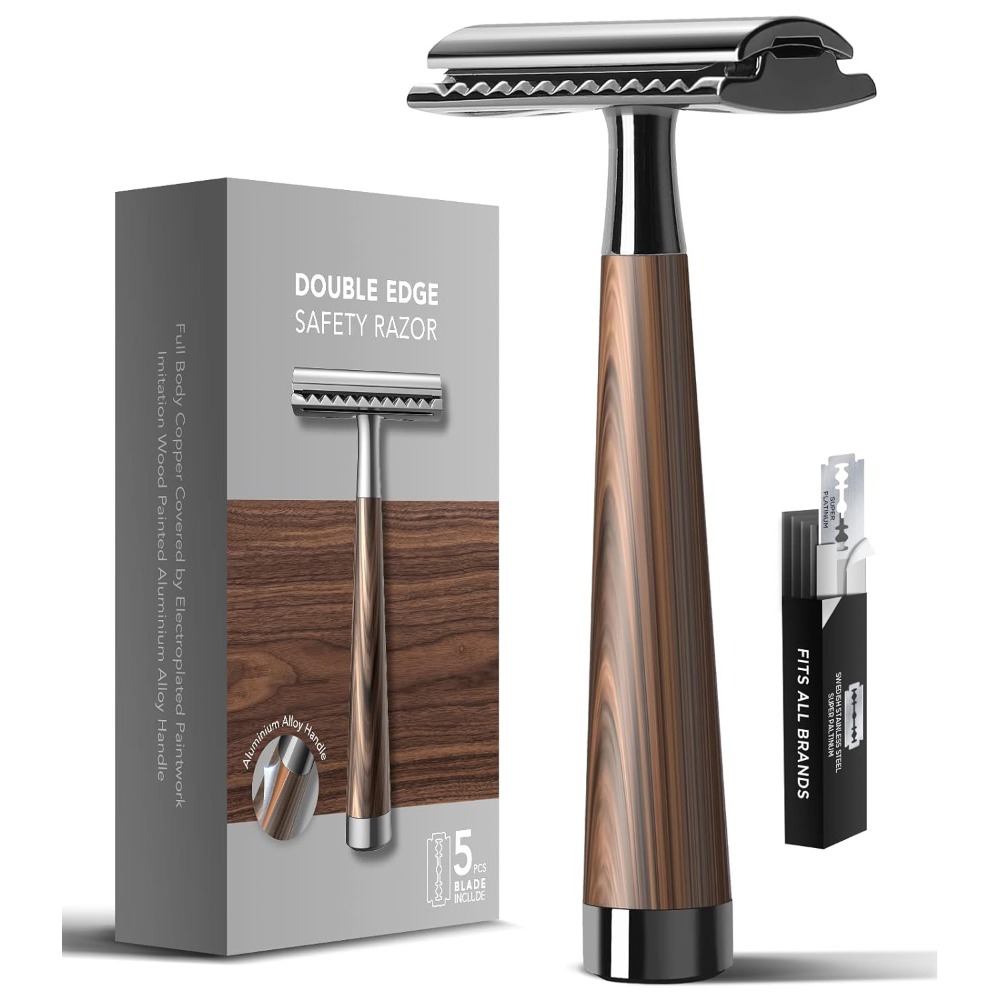Safety Razor Handle - Rasoir de sécurité professionnel pour hommes