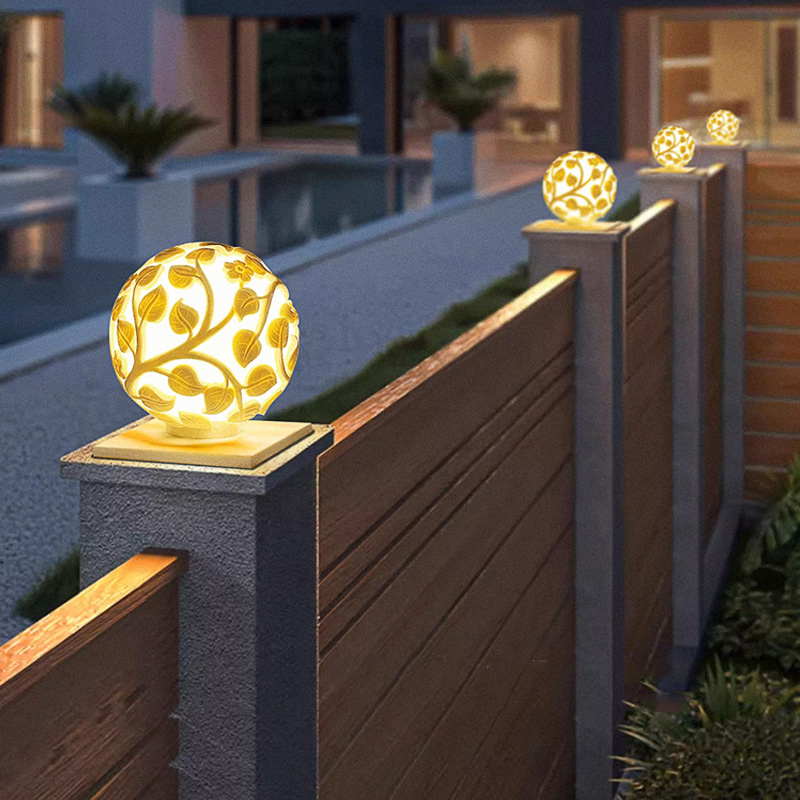 Solar Garden Light - Lampes de colonne d'extérieur, lampes de