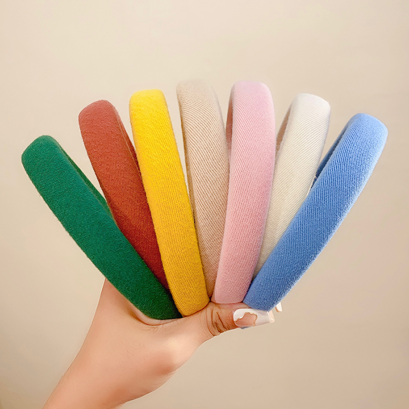 Eco Sponge - Bandeau large coloré en lin éponge,