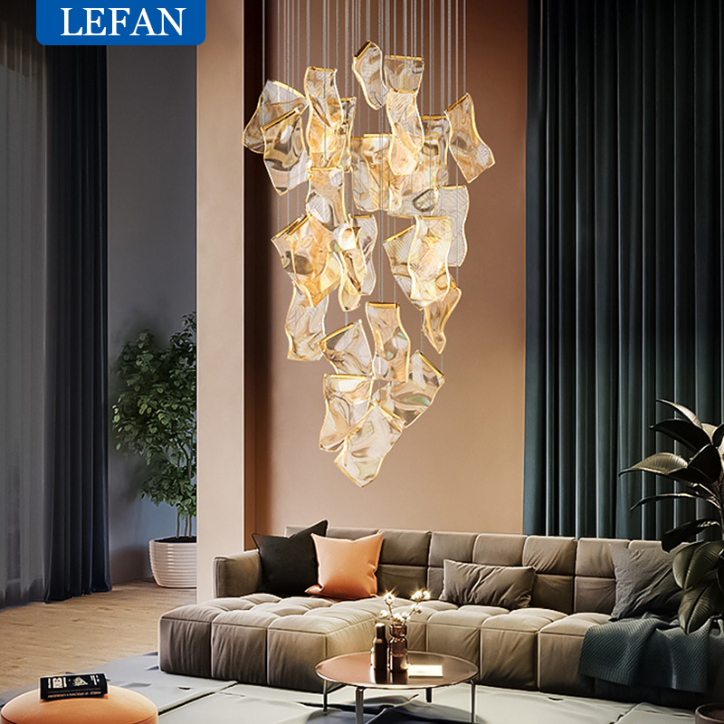 Sustainable Living Guide - Lustre LED Moderne de Luxe Léger