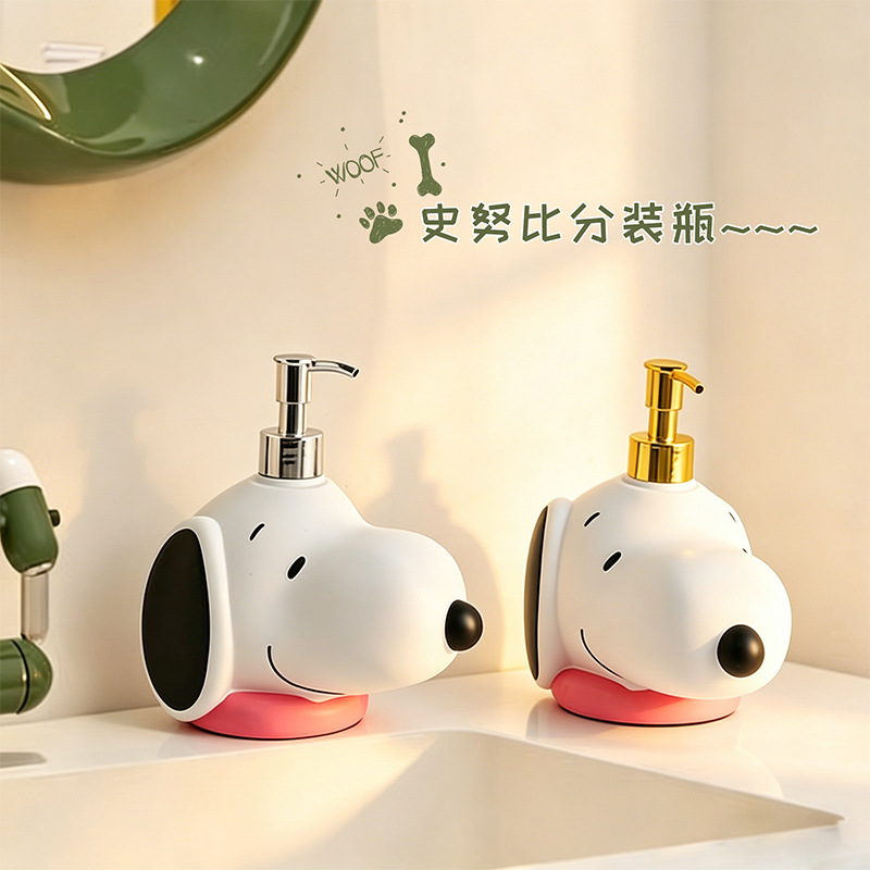 Eco Soap - Distributeur de savon Kawai Cartoon Snoopy