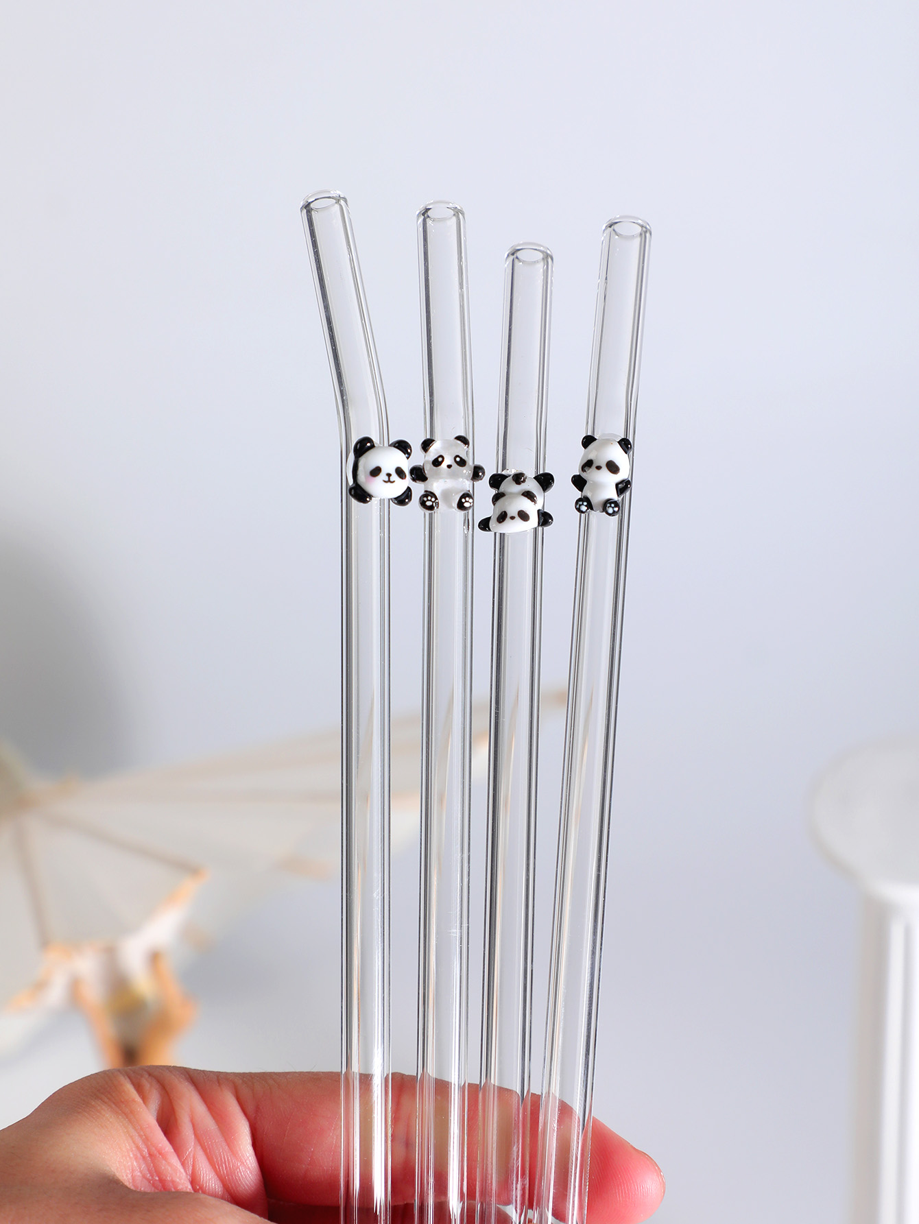 Paille en verre courbé réutili - Reusable Straw avis et prix