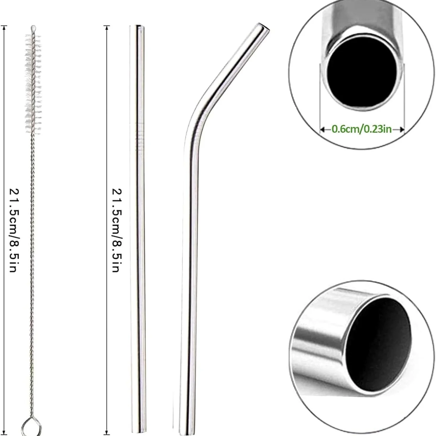 100 pièces paille en acier ino - Reusable Straw avis et prix