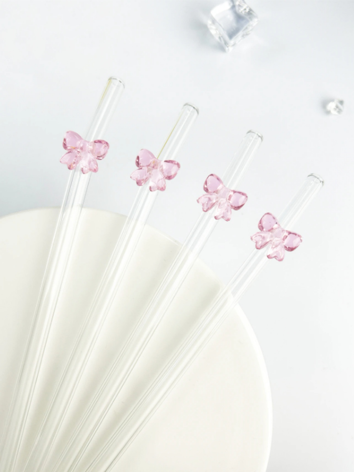 Paille en verre à nœud papillo - Reusable Straw avis et prix