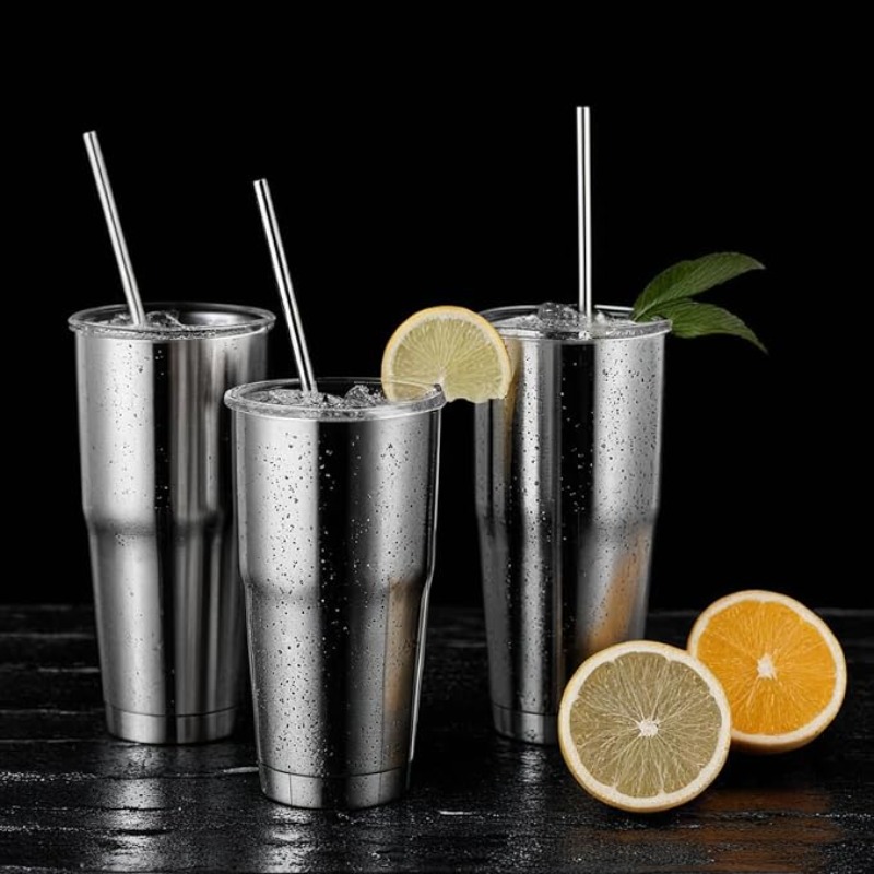 3 pailles réutilisables en aci - Reusable Straw avis et prix