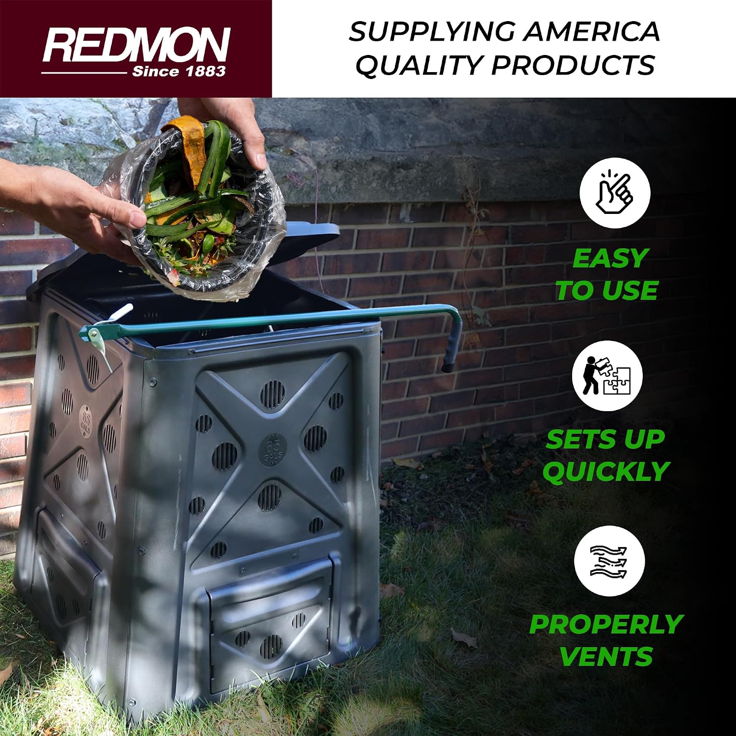 Composteur d'extérieur Redmon  - Compost Bin avis et prix