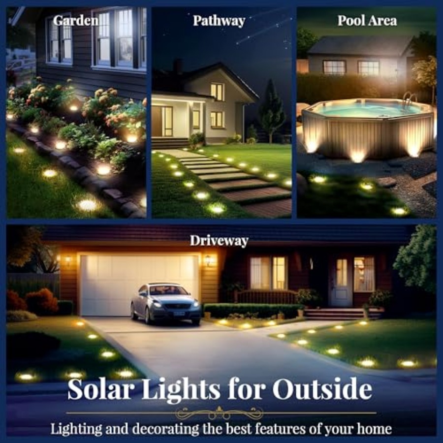 Lampes solaires au sol, lampes - Solar Garden Light avis et prix
