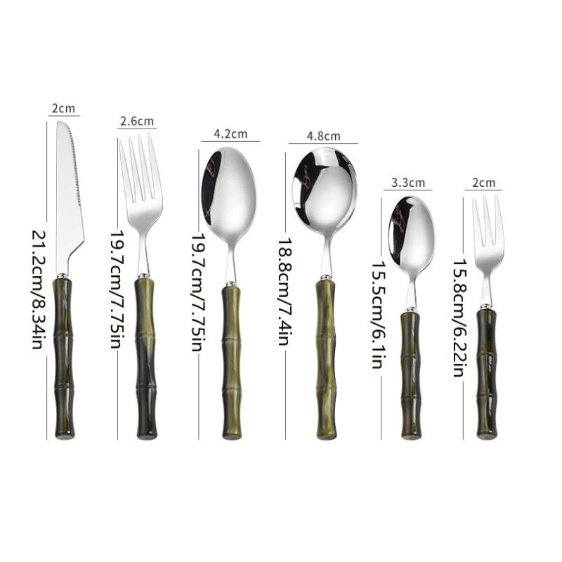 Couverts en acier inoxydable 3 - Bamboo Cutlery avis et prix